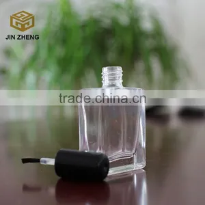 2015 Hot Selling Square Shape 15ml Nail Polish Glass Bottle With Brush Cap thumbnail-4