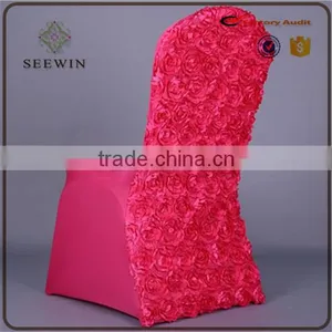 Rosette Chiar Cover Used for Banquet Wedding Rosette Chair Cover thumbnail-1