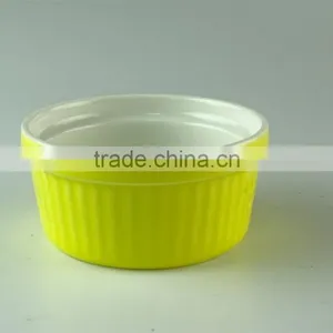 Colorful Ceramic Porcelain Type Bakeware Type Ramekin,ice Cream Serving Bowl thumbnail-3