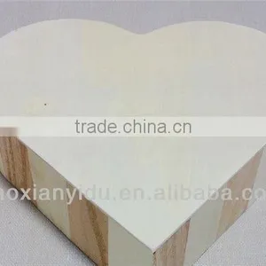 Heart Shaped Shape Gift Wooden Box For Party Decor thumbnail-6