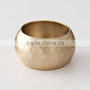 Aluminum Cast Brass Plated Wedding Napkin Ring thumbnail-1