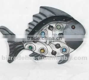 Colorful Beans Metal Fish for Wall Art thumbnail-1