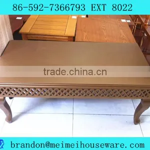 Golden Carved Wooden Coffee Table thumbnail-1