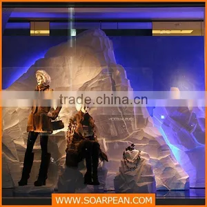 Winter Window Display Decorative Foam Snow Mountain thumbnail-1