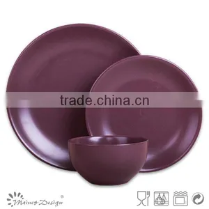 Hot Sale Pink Glazed Crockery Dinner Set thumbnail-5