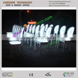Outdoor Illuminated Led Stool High Bar Chair for Event Furniture Hire Business thumbnail-1