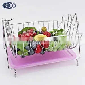 2017 New Style Handicraft Metal Fruit Rack Basket From CAIZHU thumbnail-4