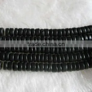 Wholesale 5-8mm Black Round & Flat Natural Loose Coral Beads thumbnail-1
