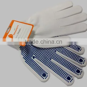 DDSAFETY Hot Sale High Quality Cotton Glove Wtih PVC Dots thumbnail-4