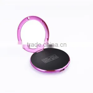 7000mAh Round Mirror Shape Portable Charger Power Bank thumbnail-4