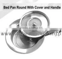 Bed Pan Round With Cover and Handle thumbnail-1