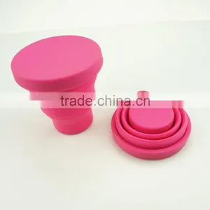 16112 Folding Silicone Cup With Lid, Colorful Folding Silicone Cup With Lid,OEM Logo Folding Silicone Cup With Lid thumbnail-3