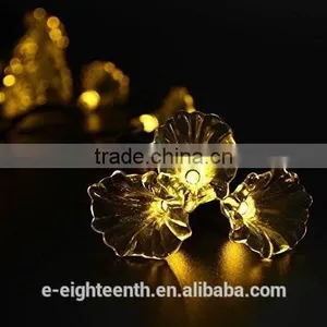 Cheap Oem 20 LED Flower Shape Solar Power Outdoor Waterproof Decoration Light thumbnail-2