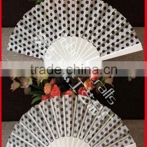 Plastic Hand Fan With Dot Design thumbnail-1