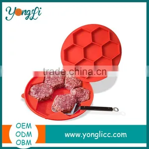 Amazon Best Sellers Food Grade Hamburger Patty Maker & Freezer Meat Container Silicone Burger Press thumbnail-1