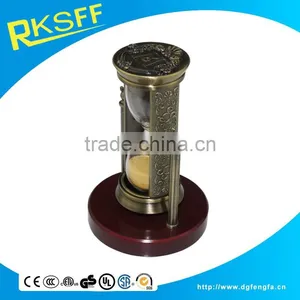 Metal Cylindrical Shaped Hourglass /Sandglass/Hourglass/3 Minites Sand Timer thumbnail-6