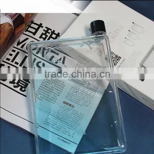 420ml Water Transfer A5 MEMO Notebook Square Bottle Sport Hiking Tour Clear Plastic Water Bottle Drinkware thumbnail-5