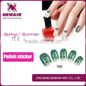 VIVI 12 Pcs Peacock Feathers Nail Foil thumbnail-1