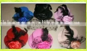 Elegant Rose Flower Mini Top Hat/lady Hair Clips/headband thumbnail-1