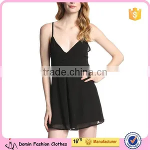 Fashion Style for Summer Women Cami Flare Dress With Strap Back Detail thumbnail-1