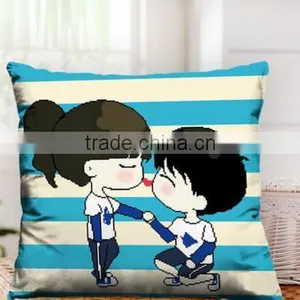 3 d Cross-stitch Pillow Animated Cartoon Lovers Lovely Printing Cross-stitch Pillowcase thumbnail-1