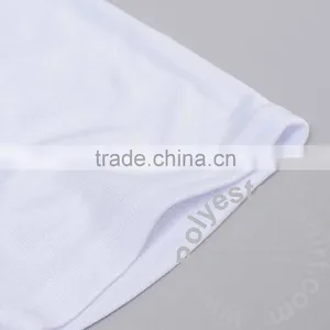 Personalized High Neck Tee With Short Sleeves Round Collar White T-Shirt Crew Neck Top Tees Sublimation Print thumbnail-3
