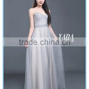 Latest Design Grace Woman Pleats Tulle Evening Dresses for Bridesmaids Dresses thumbnail-2