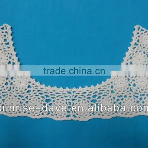 100% Cotton Crochet Neck Collar Embroidery Pattern Design thumbnail-1