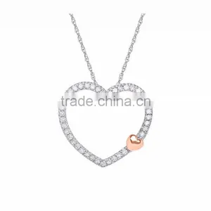 Micron Finish Heart Shaped Pendant thumbnail-1