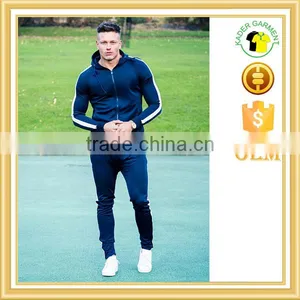 2017 Latest Design Mens Tracksuit,wholesale Custom Fitted Gym Tracksuit thumbnail-1