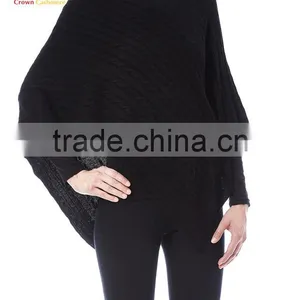 New Fashion Wrap Poncho Cable Cotton Ponchos thumbnail-4