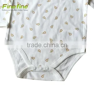 Lovely Oem Custom Baby Clothes Cute Organic Print Baby Romper thumbnail-4