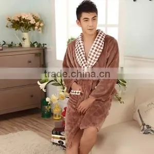 2015 Wholesale Mink Cashmere Men Robe thumbnail-1