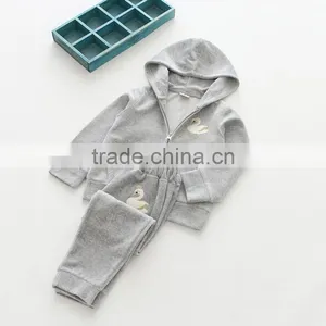 Wholesale New Style Velvet Girls Casual Kids Clothing Set thumbnail-5