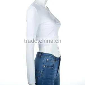 In the Spring of 2017 Women's Sexy New Cotton Heart-shaped Milk ms Long Sleeve T-shirt thumbnail-5