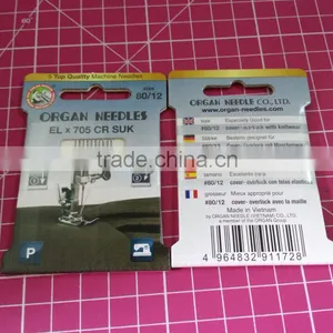 ORGAN NEEDLE ELx705 SUK 705 2022 Medium Ball Point GOOD FOR COVER-OVERLOCK WITH KNITWEAR thumbnail-2