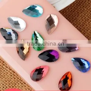 Flat Stones, 13*18mm Octagon Flat Back Smooth Jewelry Glass Stones for Jewelry thumbnail-6