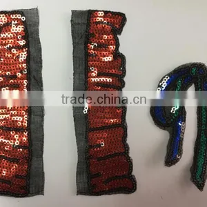 Sequin Patch Sequin Net Embroidery Fabric Sequin Embroidery Fabric thumbnail-5