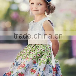 Kids Wholesale Children Boutique Clothing Two Piece Girls Party Fancy Outfit thumbnail-4