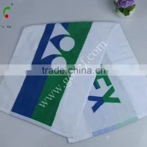 100% Cotton Customized Jacquard Woven Logo Gym Towels thumbnail-1