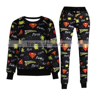 Women Tracksuit 3D Printed Doodies and Pants Sweatshirts Joggers Casual Sets thumbnail-1