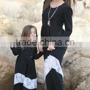 Mommy and me Maxi Dresses Women Dresses Lace Maxi Dress thumbnail-4