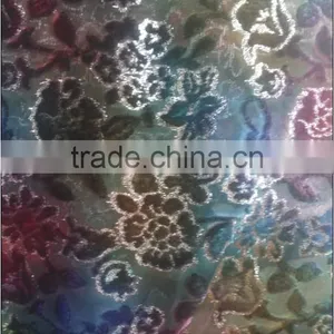 Polyester Spandex Fabric Burnout Printed Korean Velvet 2017 thumbnail-3