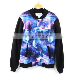 Wholesale Sublimated Modern Team Light Weight Ladies Baseball Jacket thumbnail-1