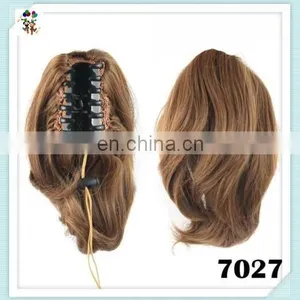 Womens Synthetic Sexy Short Wave Drawstring Hair Ponytails HPC-0178 thumbnail-2