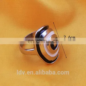 Latest Design High Quality Stainless Steel Ring With Colorful Enamel thumbnail-3