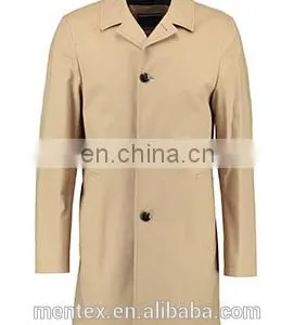 Man's Fancy Beige Duster Windbreak Trench Coat thumbnail-1
