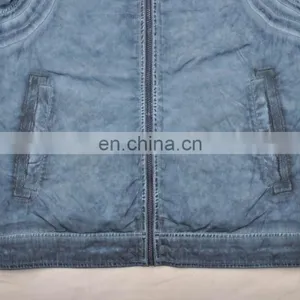 2015 Last Fashion Mens Spring Fit Handsome Leather Motrobike Jacket thumbnail-4
