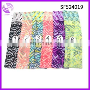 Fashion Chiffon Colorful Sawtooth Painting Scarf and Shawl Wholesale thumbnail-1