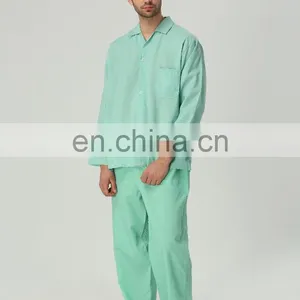 Green Soft Fabric Hospital Clothing Patient Nightwear thumbnail-5